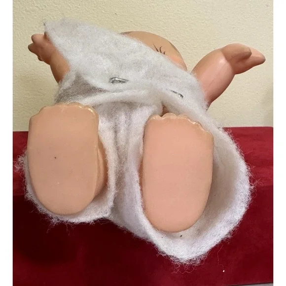 Retro‎ Kewpie Doll 10" Large Green Feather - Picture 5 of 10